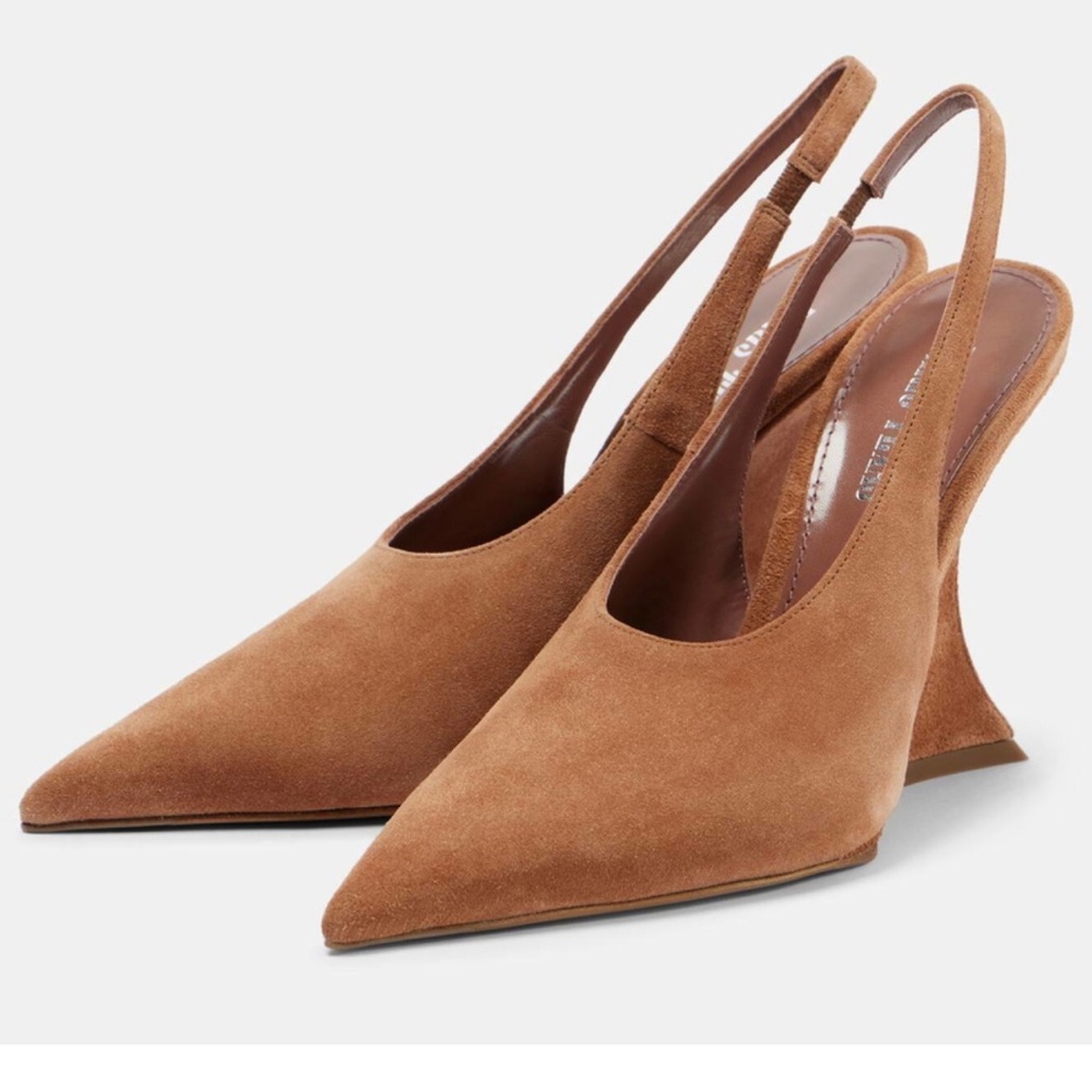 Paris Texas Nina 105 Suede Slingback Pumps